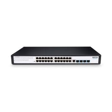 S5300-24T4S, 24-Port Ethernet L2+ Switch, 24x 10/100/1000BASE-T RJ45 Ports with 4x 100/1000M SFP Uplinks, Fanless